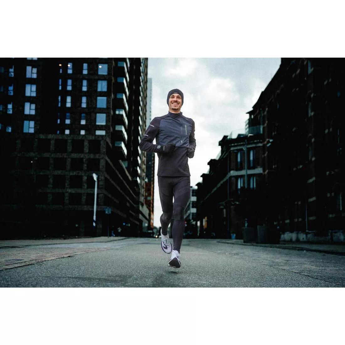 Men's Ls Winter Running Shirt - Warm Light, Black, 5401_000, large image number 8