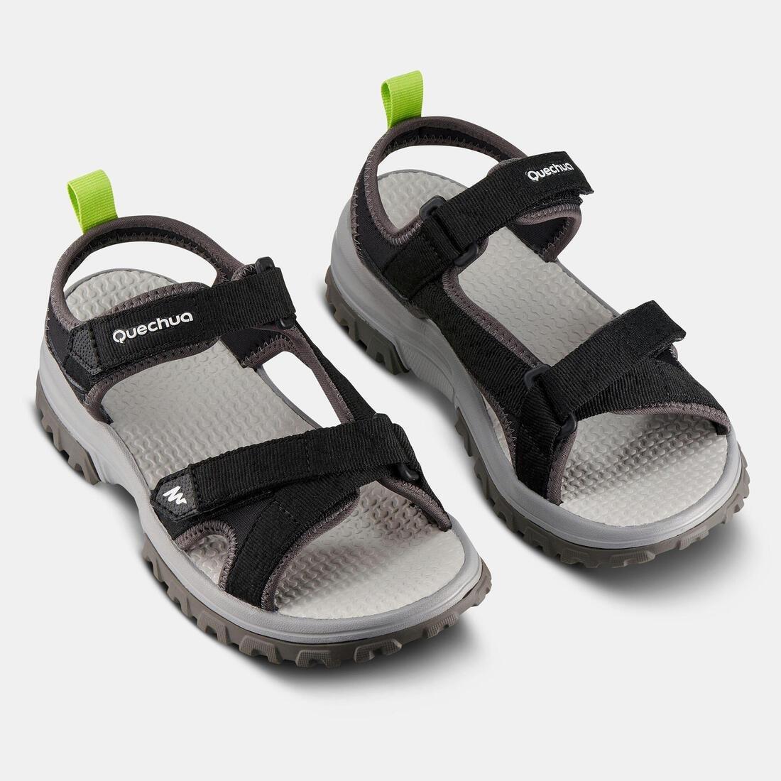 Kids Unisex Hiking Sandals - MH120 TW, Black, No Color, large image number 3