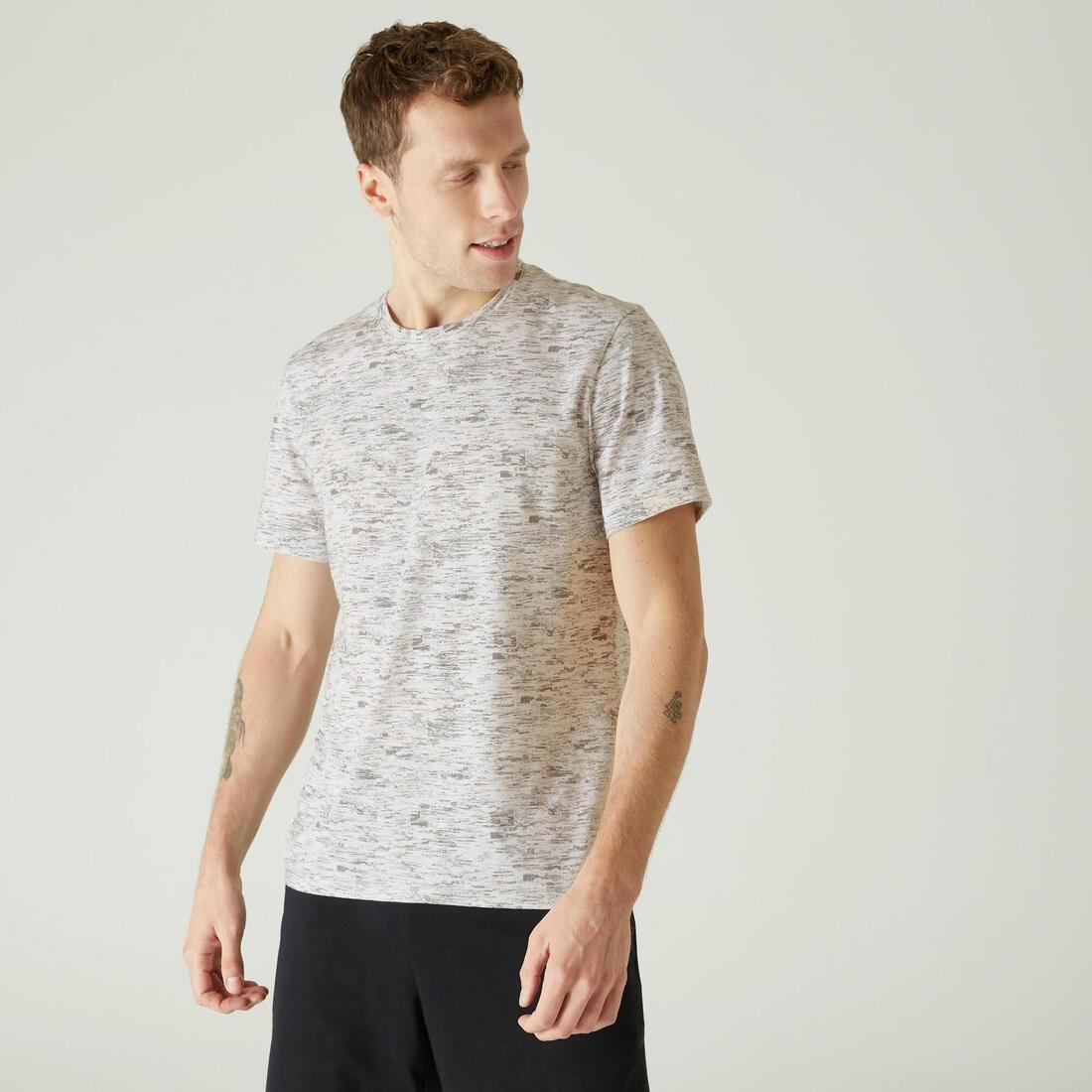 StretchCottonFitness T-Shirt, Snow White, , large image number 0