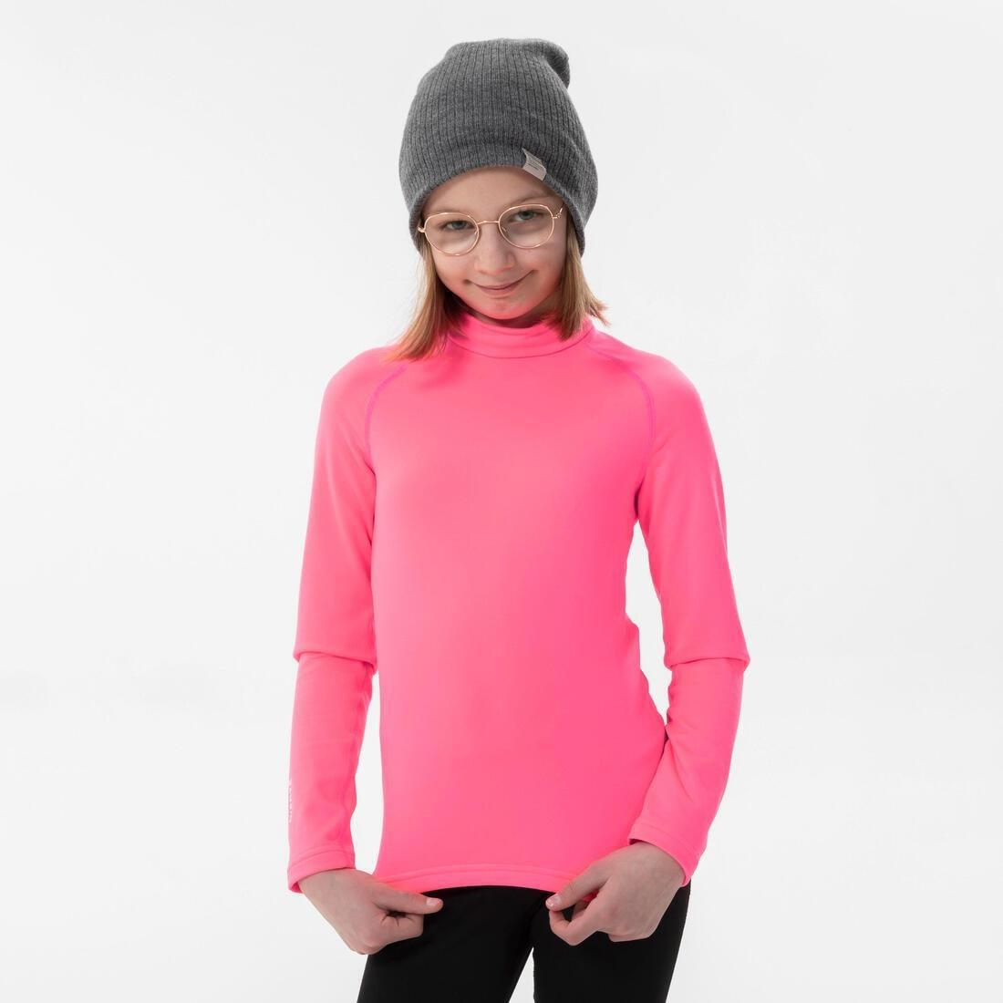 WEDZE - Kids Ski Base Layer Top - Bl500, Orange