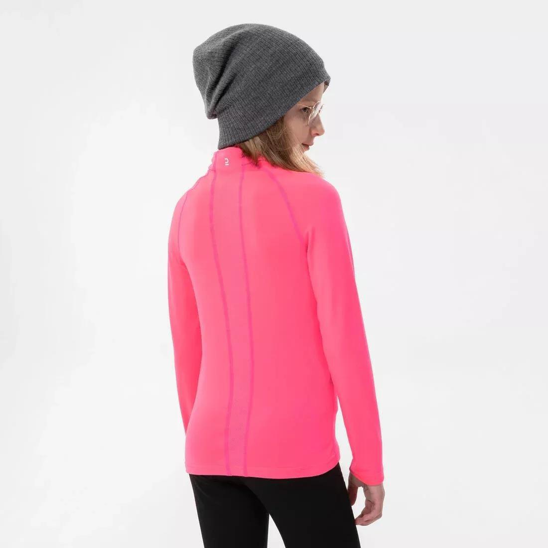 WEDZE - Kids Ski Base Layer Top - Bl500, Orange