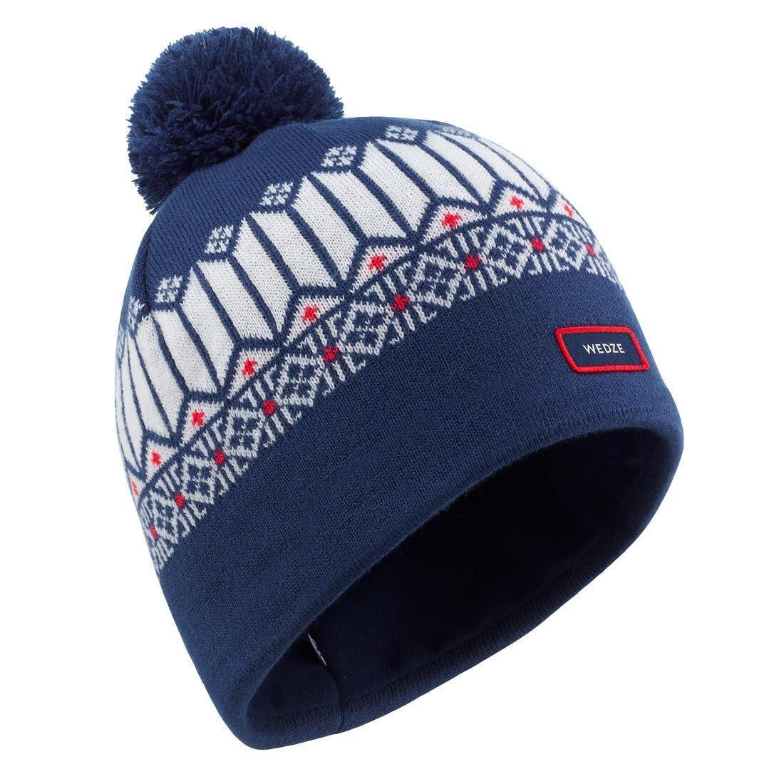 Unisex Ski Hat - Jacquard, White/Blue, No Color, large image number 8