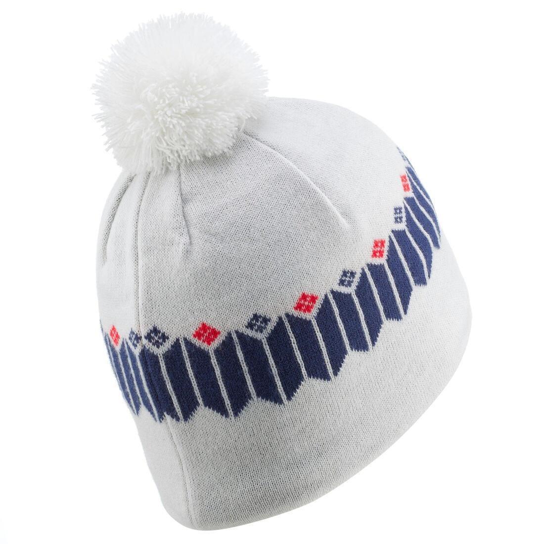 Unisex Ski Hat - Jacquard, White/Blue, No Color, large image number 12