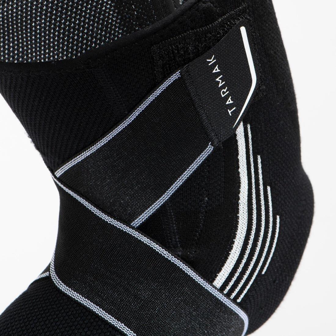 Men's/Women's Right/Left Knee Support Mid 500, Black, No Color, large image number 5