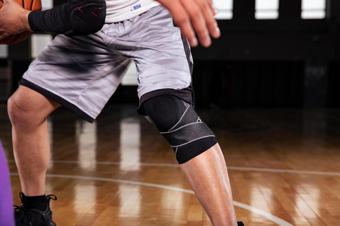 Men's/Women's Right/Left Knee Support Mid 500, Black, No Color, large image number 8