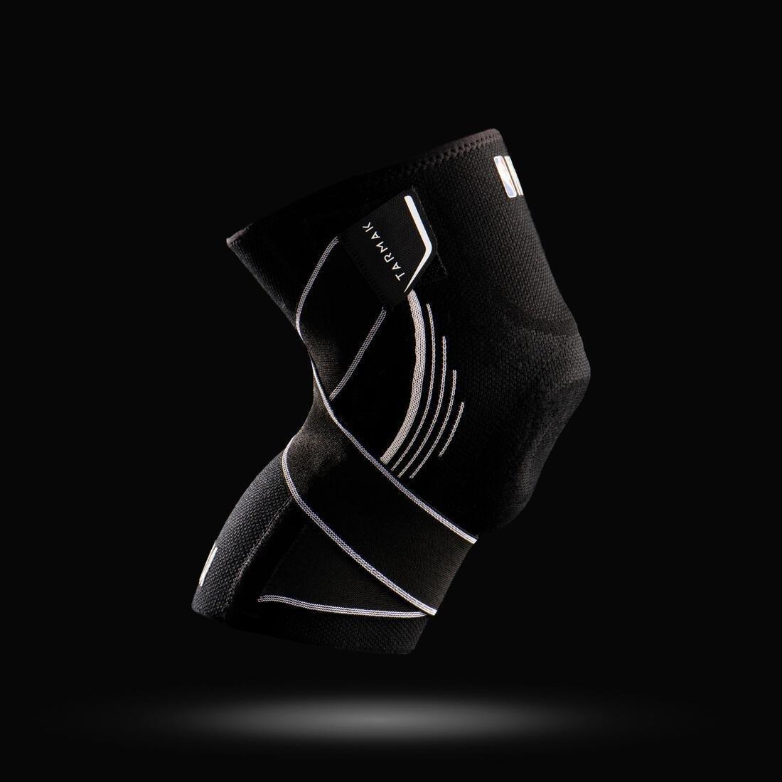 Men's/Women's Right/Left Knee Support Mid 500, Black, No Color, large image number 13