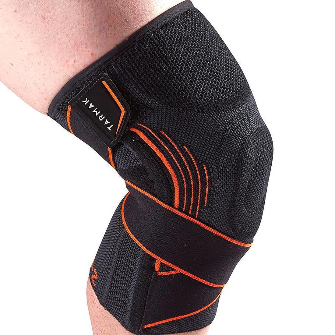Men's/Women's Right/Left Knee Support Mid 500, Black, No Color, large image number 14