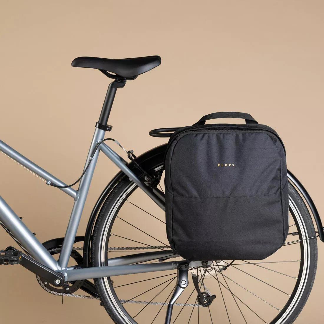 BLACK 100 Pannier Rack Bike Bag 15L, No Color, large image number 1