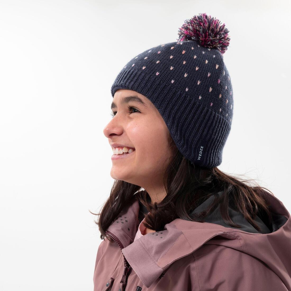 Kids Ski Hat - Flap, Blue, No Color, large image number 7