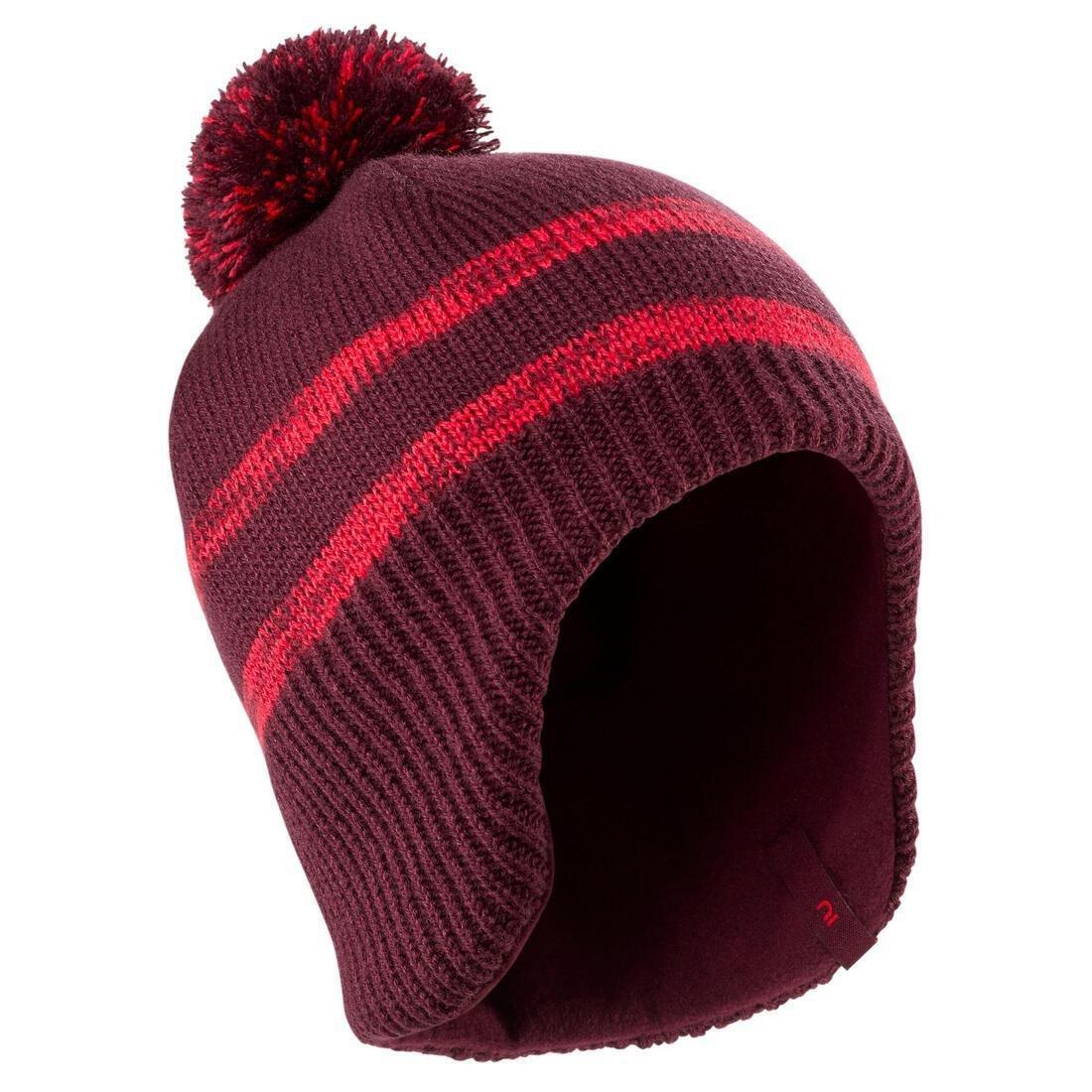 BORDEAUX KIDS' SKI HAT - FLAP, No Color, large image number 1