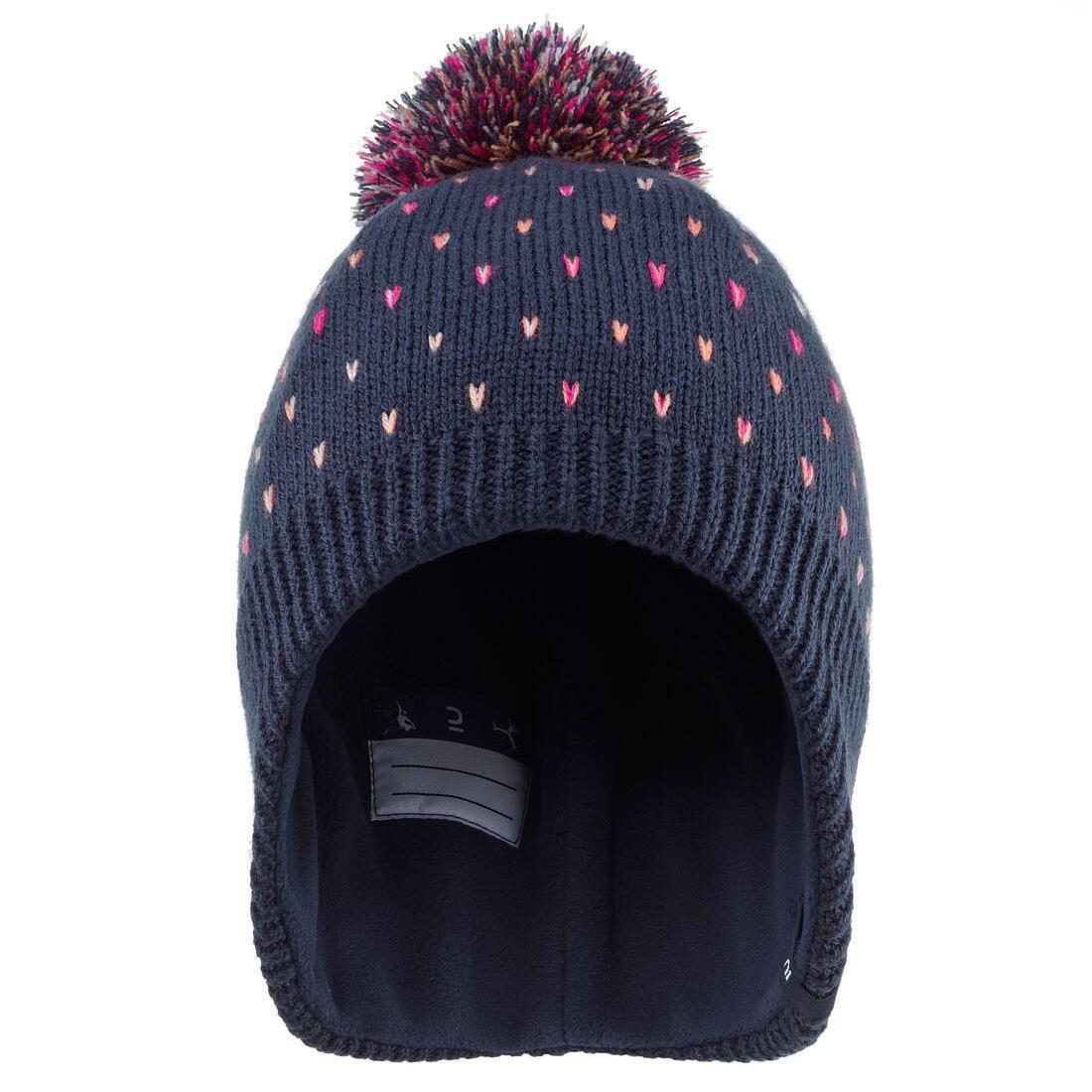 BORDEAUX KIDS' SKI HAT - FLAP, No Color, large image number 4