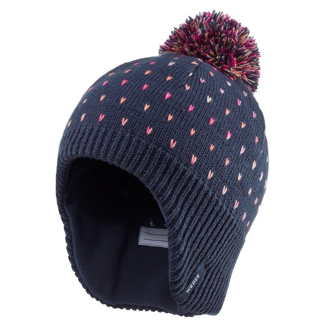 BORDEAUX KIDS' SKI HAT - FLAP, No Color, large image number 5