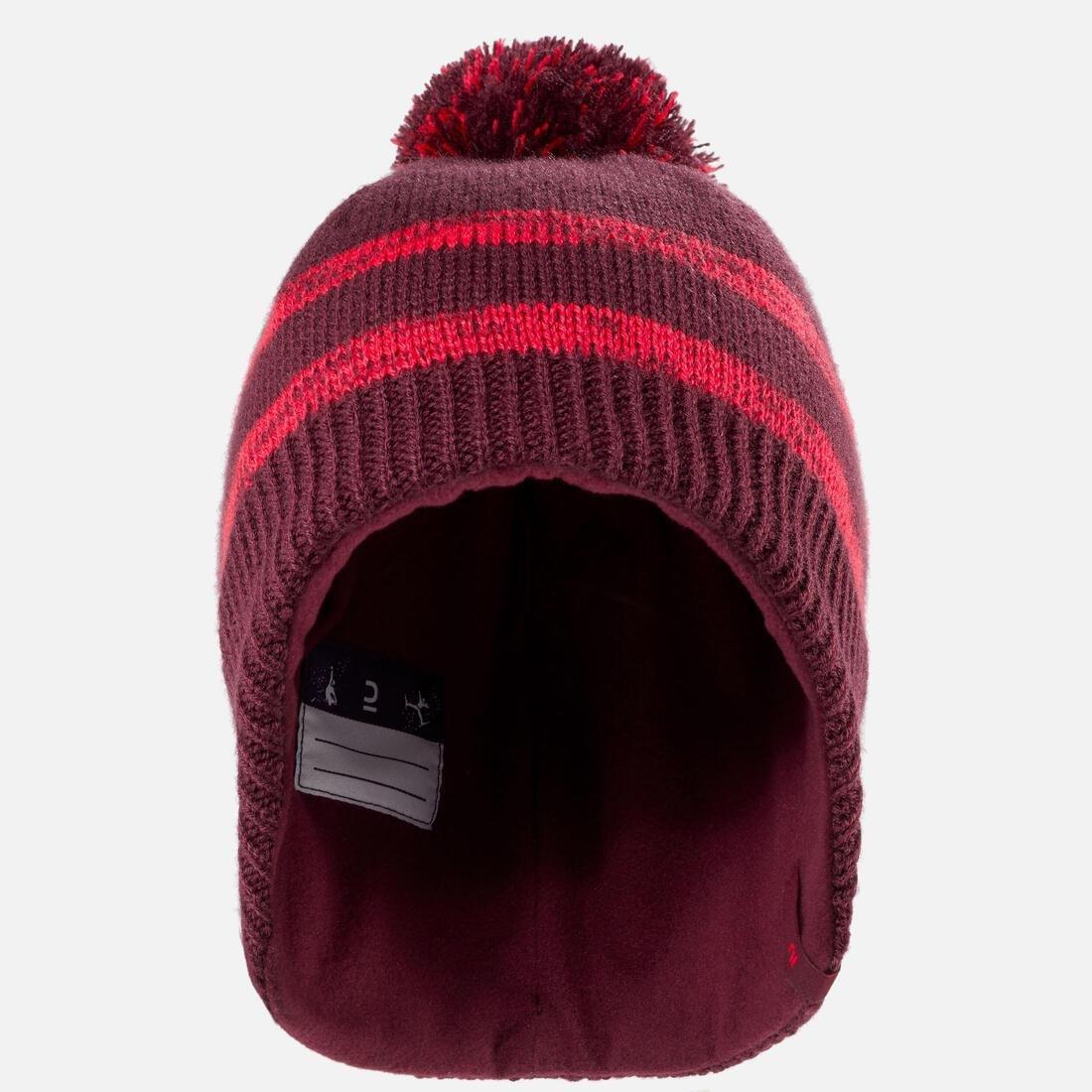 BORDEAUX KIDS' SKI HAT - FLAP, No Color, large image number 9