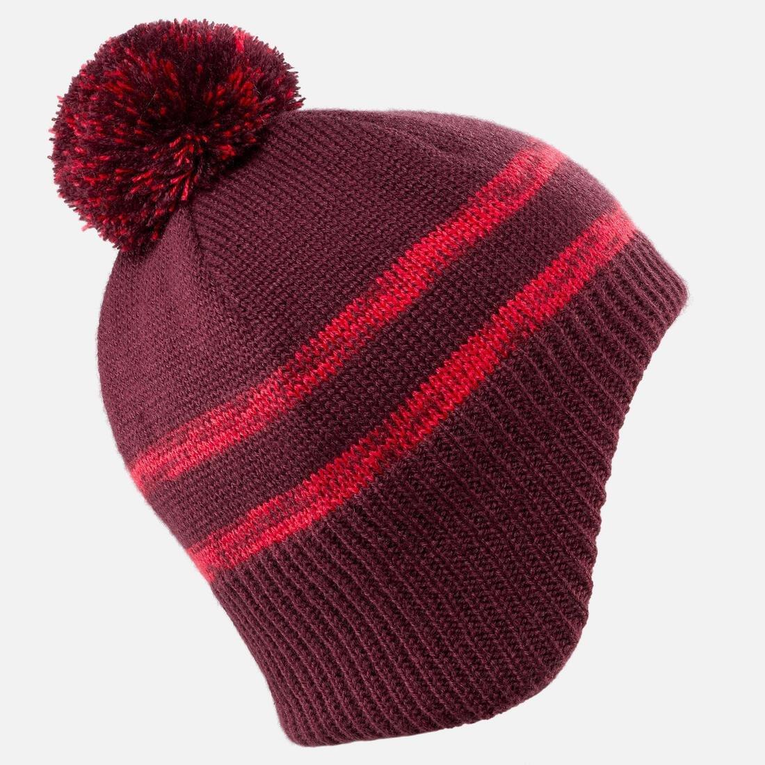 BORDEAUX KIDS' SKI HAT - FLAP, No Color, large image number 12