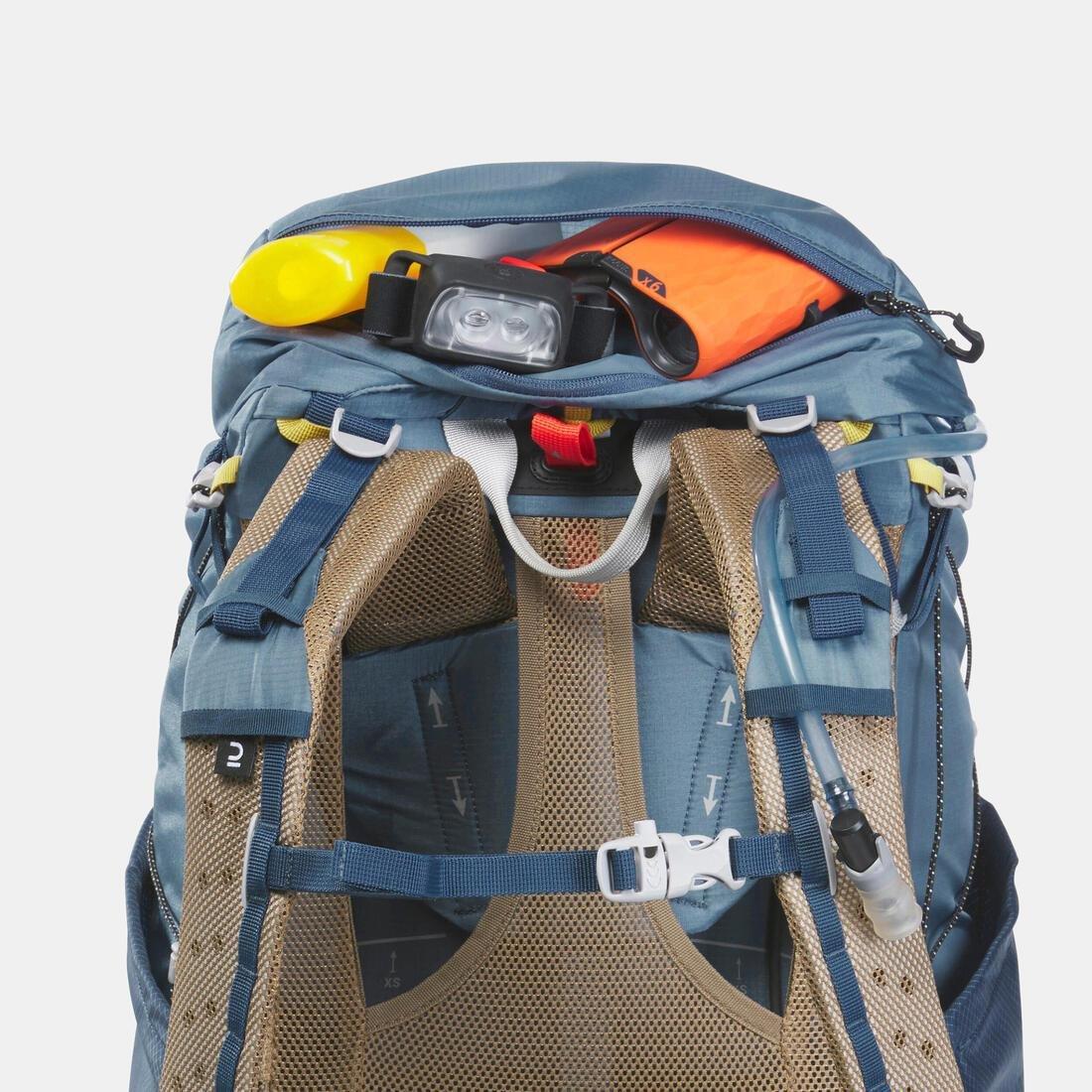 Men Ultralight Trekking Backpack 50+10 L - Mt900 Ul, Blue, No Color, large image number 9
