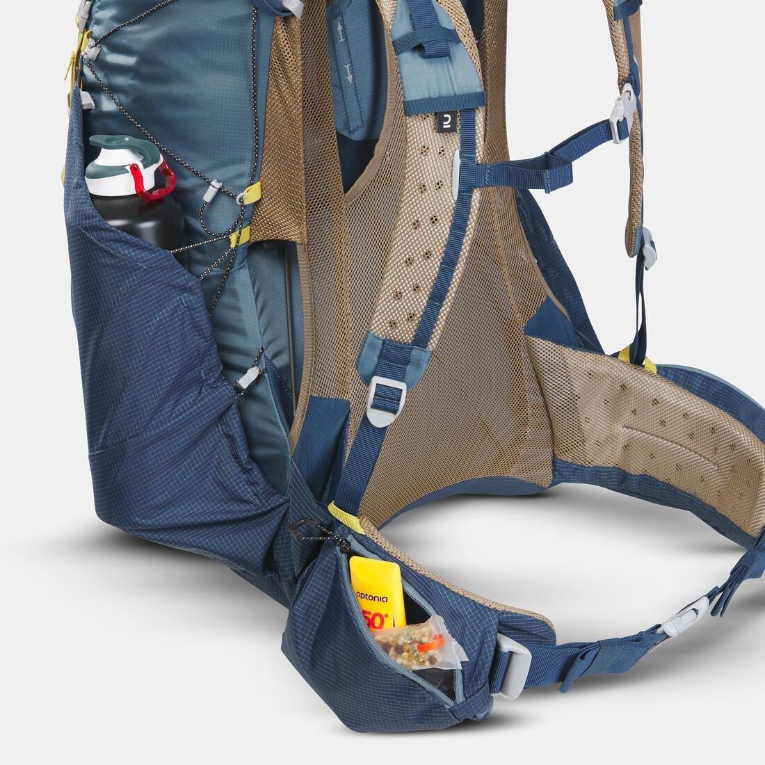 Men Ultralight Trekking Backpack 50+10 L - Mt900 Ul, Blue, No Color, large image number 10