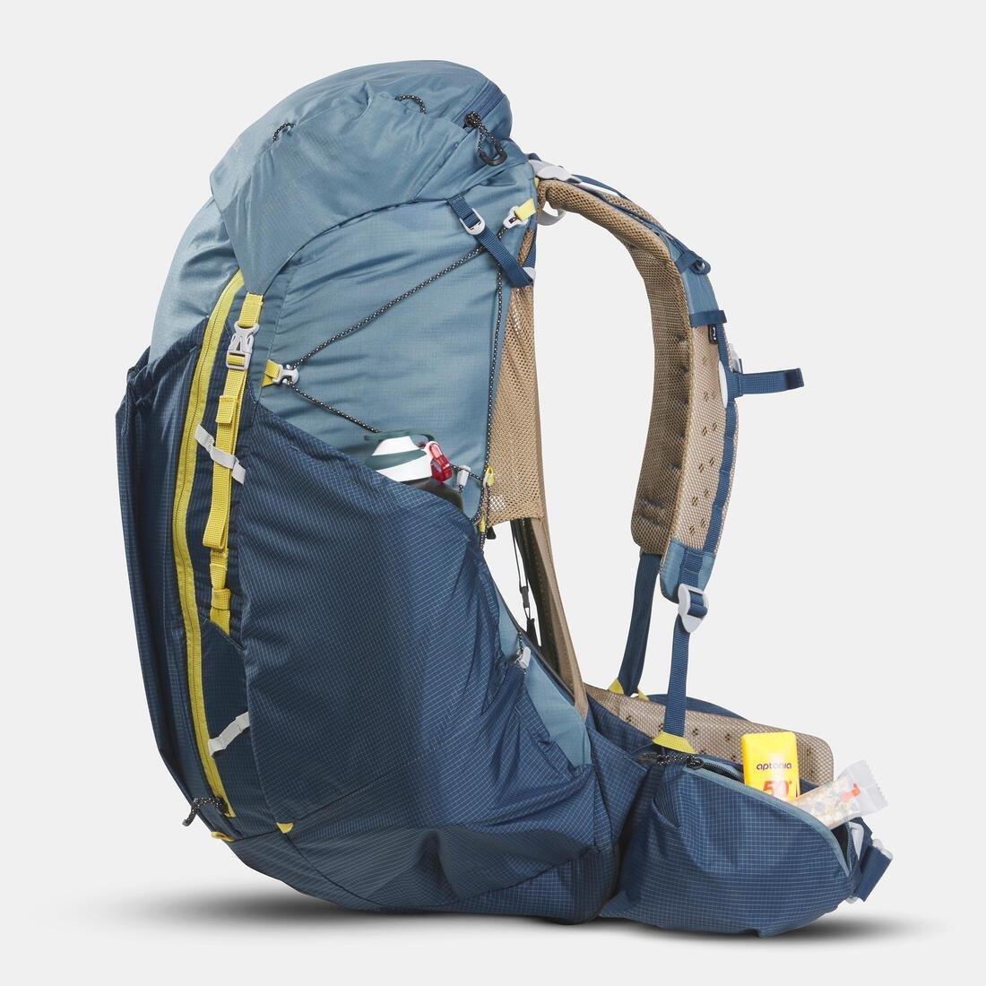 Men Ultralight Trekking Backpack 50+10 L - Mt900 Ul, Blue, No Color, large image number 11