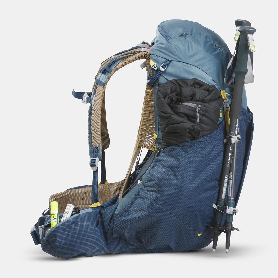 Men Ultralight Trekking Backpack 50+10 L - Mt900 Ul, Blue, No Color, large image number 12