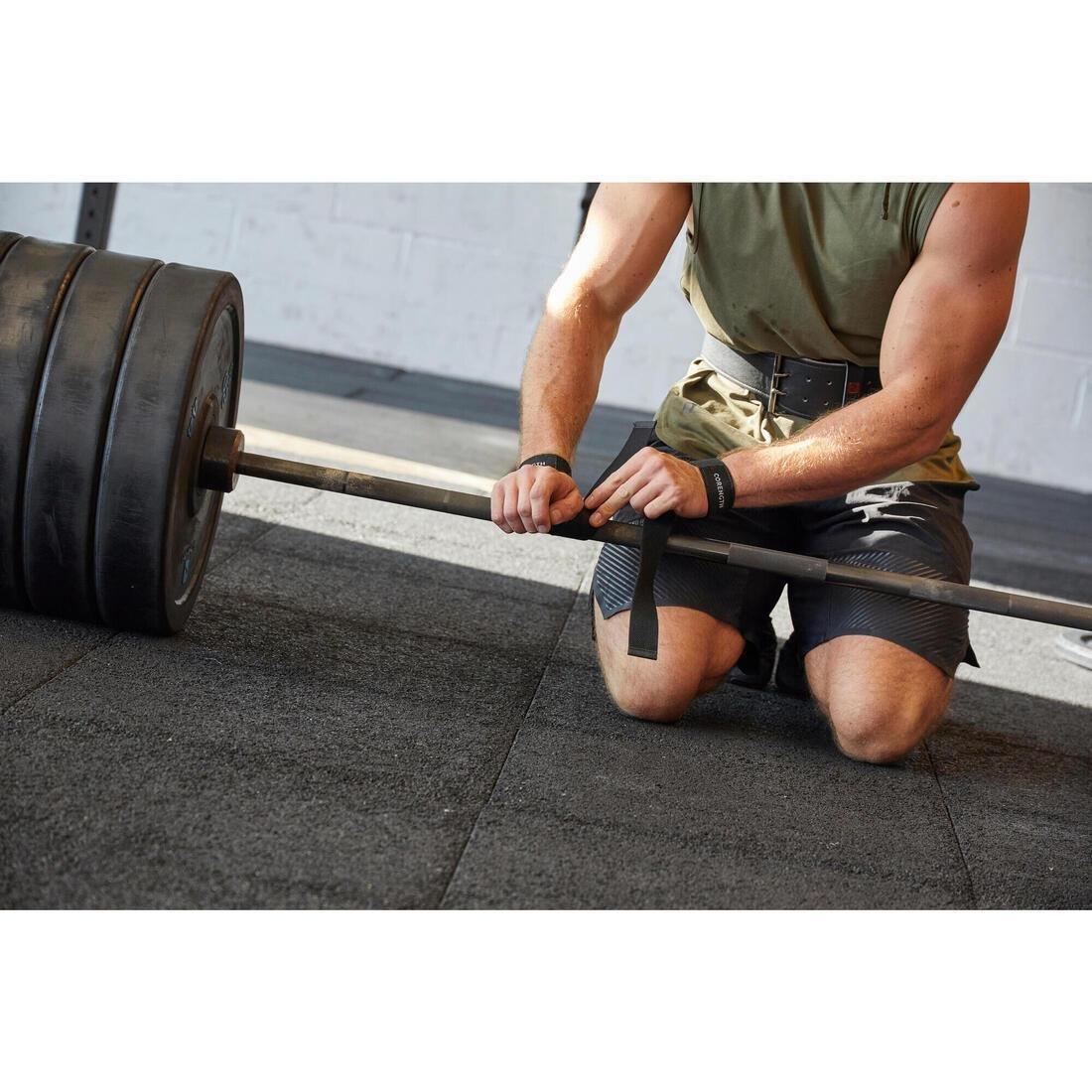 Weight Training Lifting Strap, Black, No Color, large image number 5