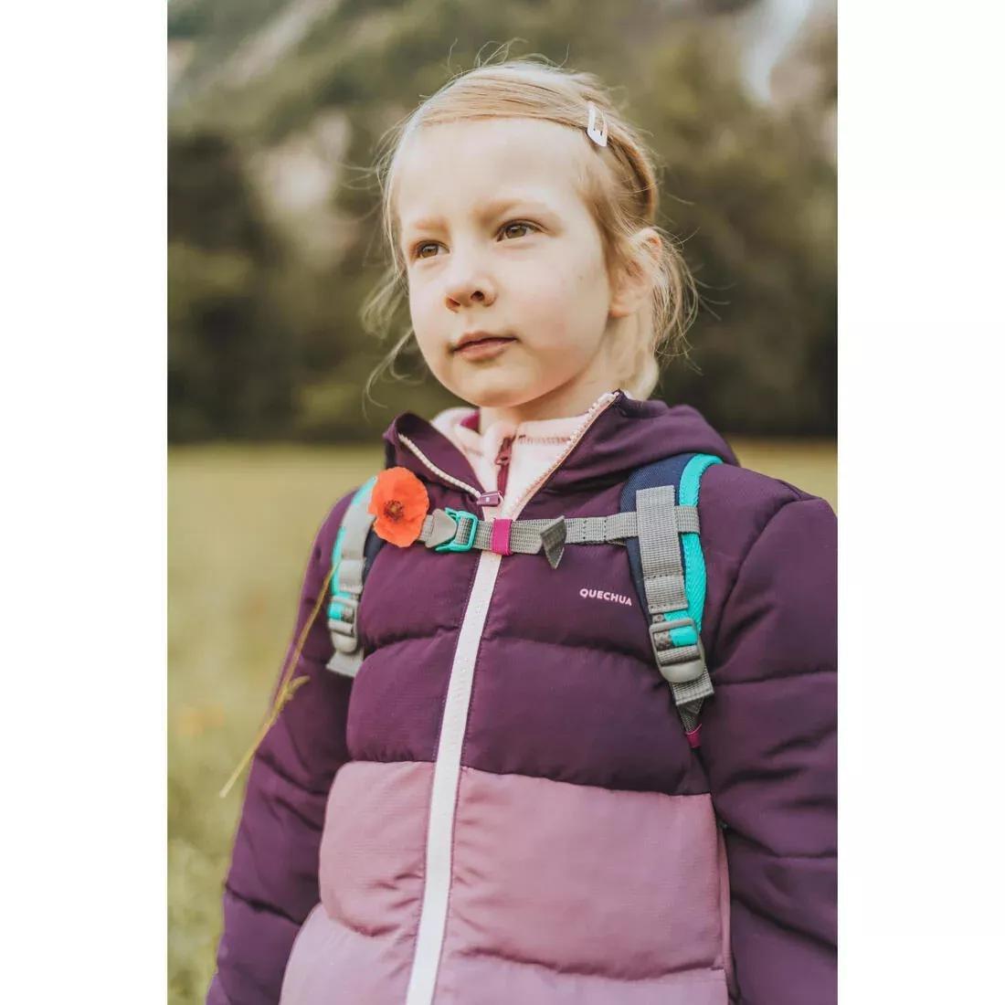 Kids Girls Hiking Padded Jacket, Purple, , large image number 3