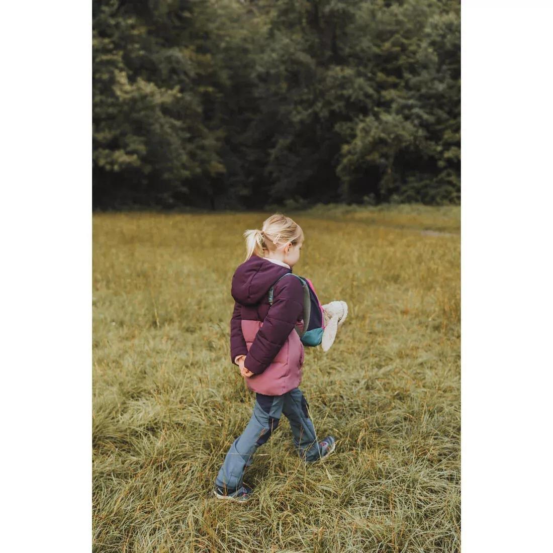Kids Girls Hiking Padded Jacket, Purple, , large image number 4