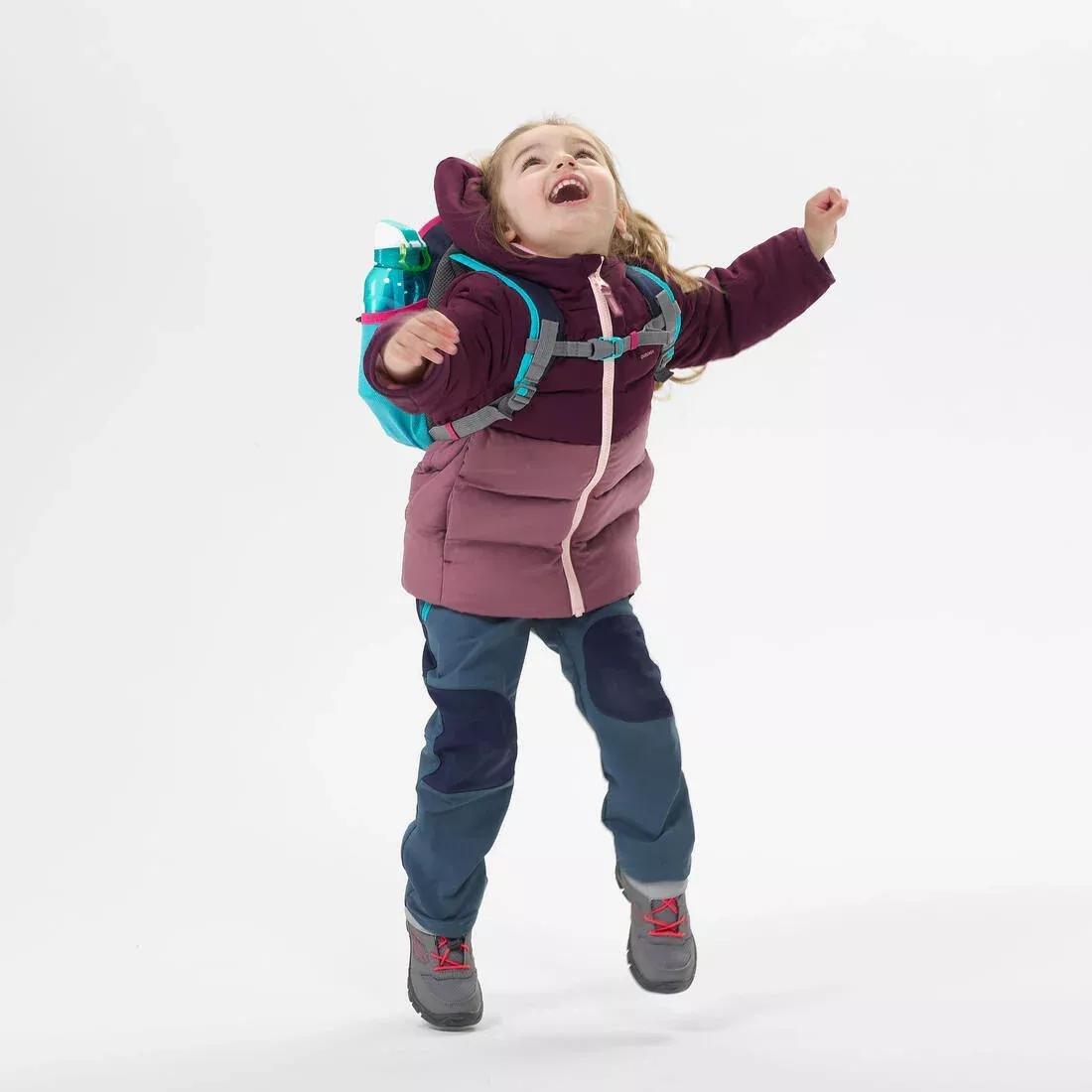 Kids Girls Hiking Padded Jacket, Purple, , large image number 5