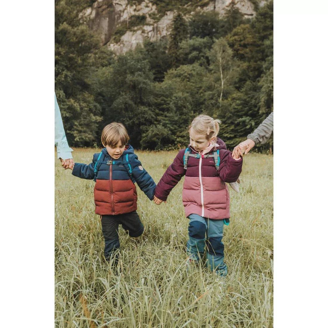 Kids Girls Hiking Padded Jacket, Purple, , large image number 6