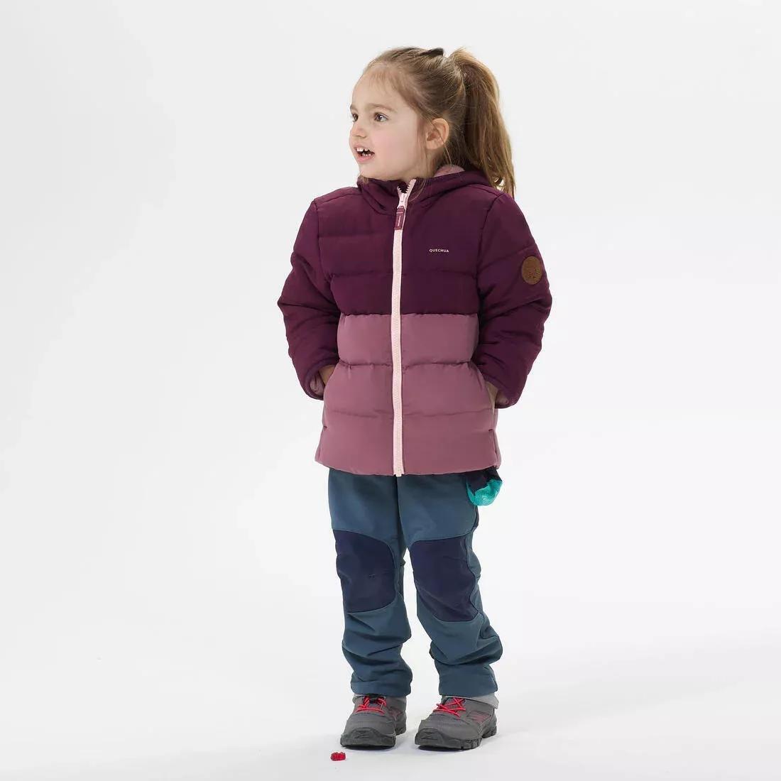 Kids Girls Hiking Padded Jacket, Purple, , large image number 7