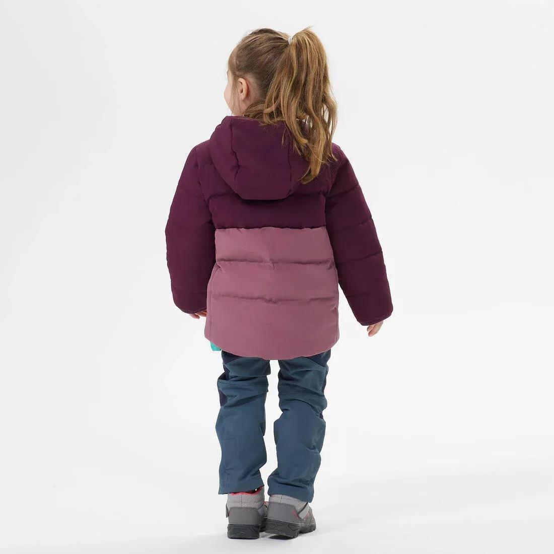 Kids Girls Hiking Padded Jacket, Purple, , large image number 9