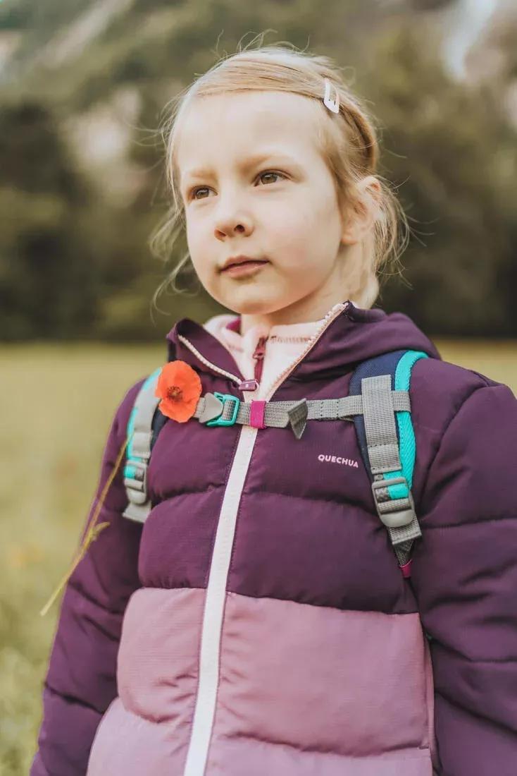 Kids Girls Hiking Padded Jacket, Purple, , large image number 14