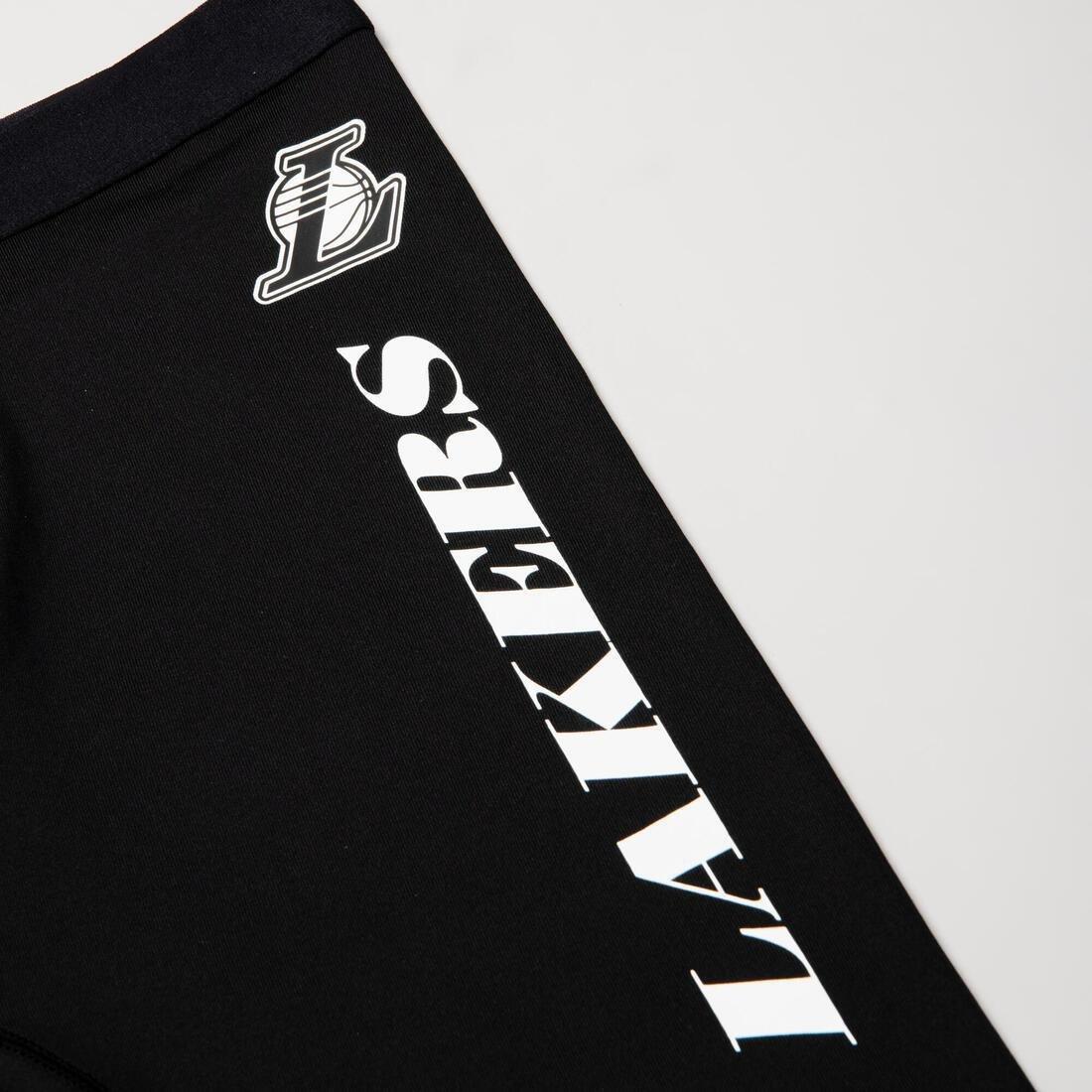 Boys'/Girls' Capri Basketball Leggings - NBA Los Angeles Lakers, Black, No Color, large image number 2
