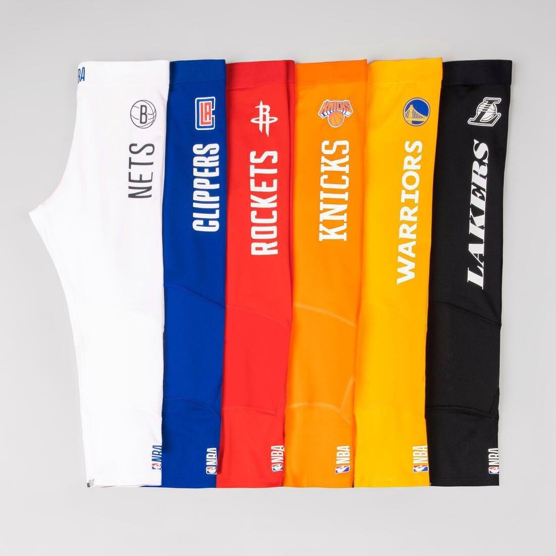 Boys'/Girls' Capri Basketball Leggings - NBA Los Angeles Lakers, Black, No Color, large image number 8