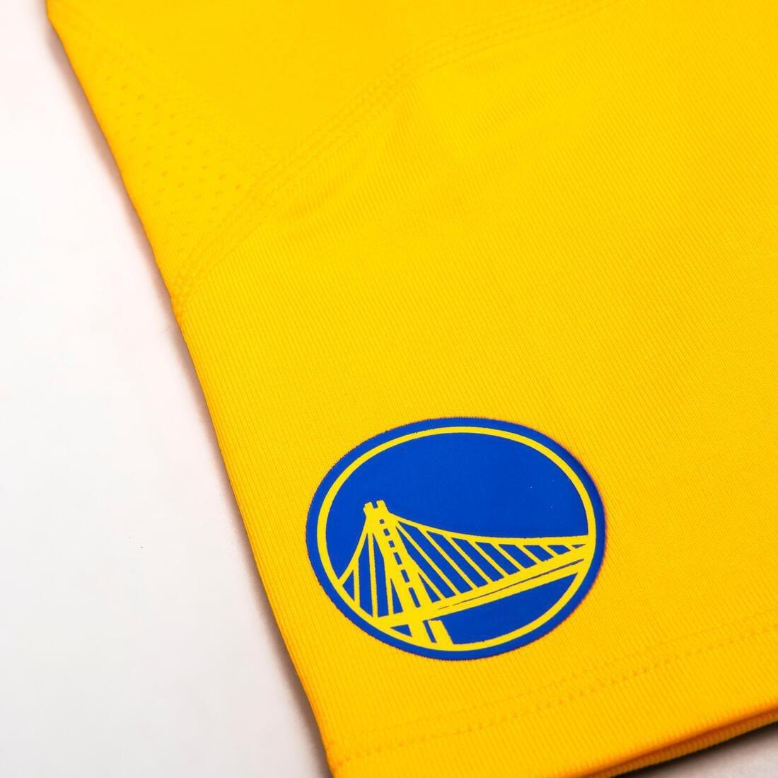 Kids Unisex Capri Basketball Leggings - NBA Los Angeles Lakers, White, No Color, large image number 7