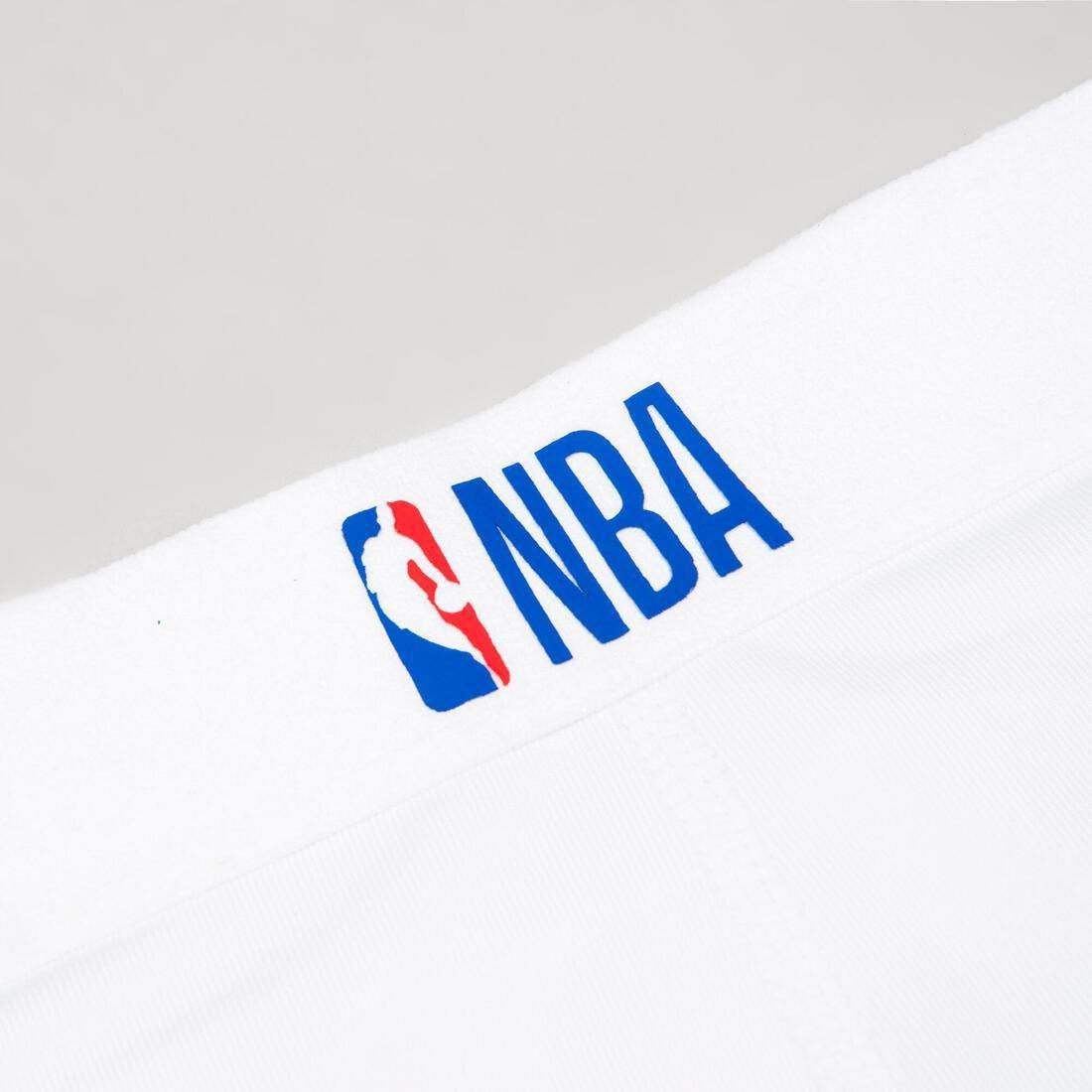 Kids Unisex Capri Basketball Leggings - Black/Nba Los Angeles Lakers, White, No Color, large image number 9