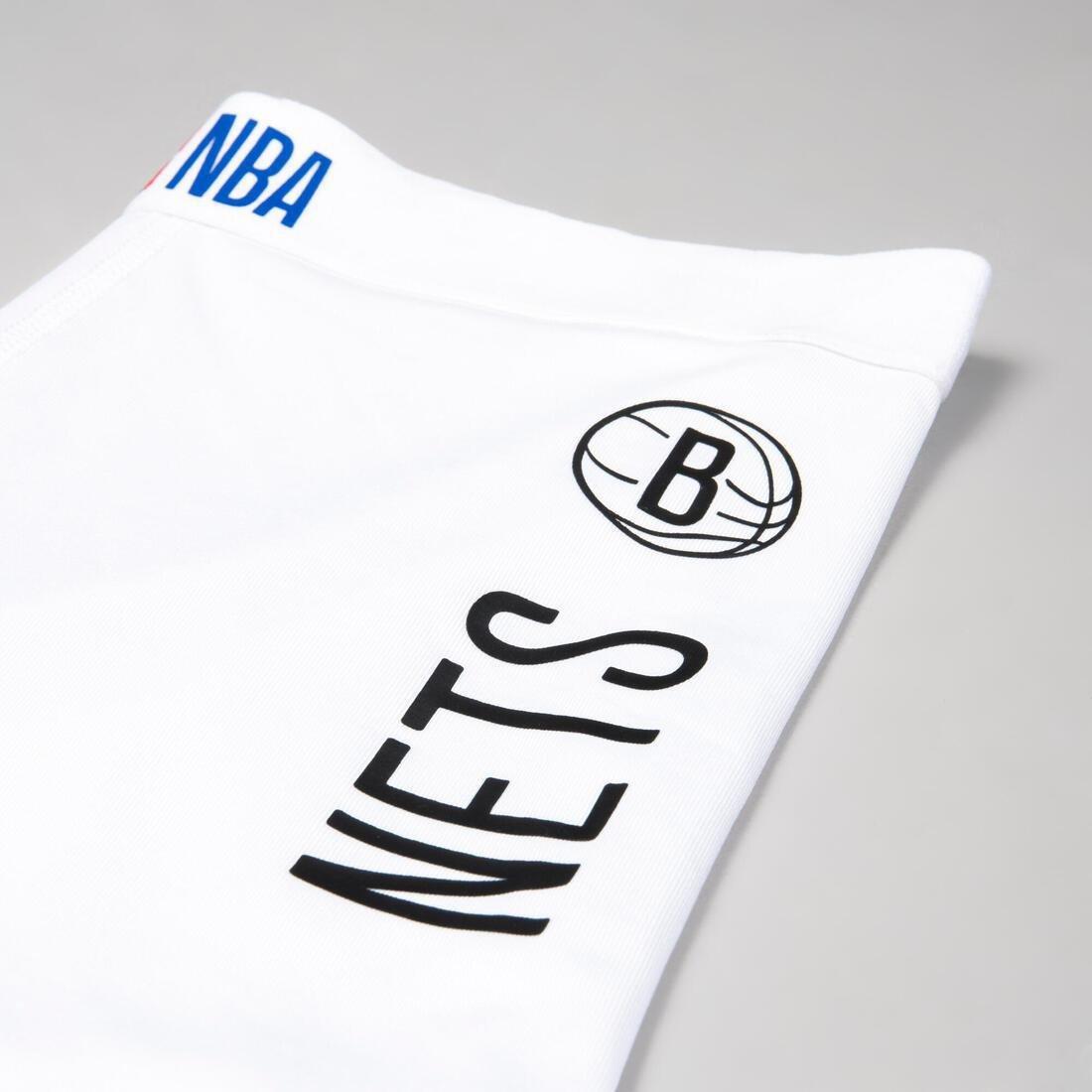 Kids Unisex Capri Basketball Leggings - Black/Nba Los Angeles Lakers, White, No Color, large image number 10