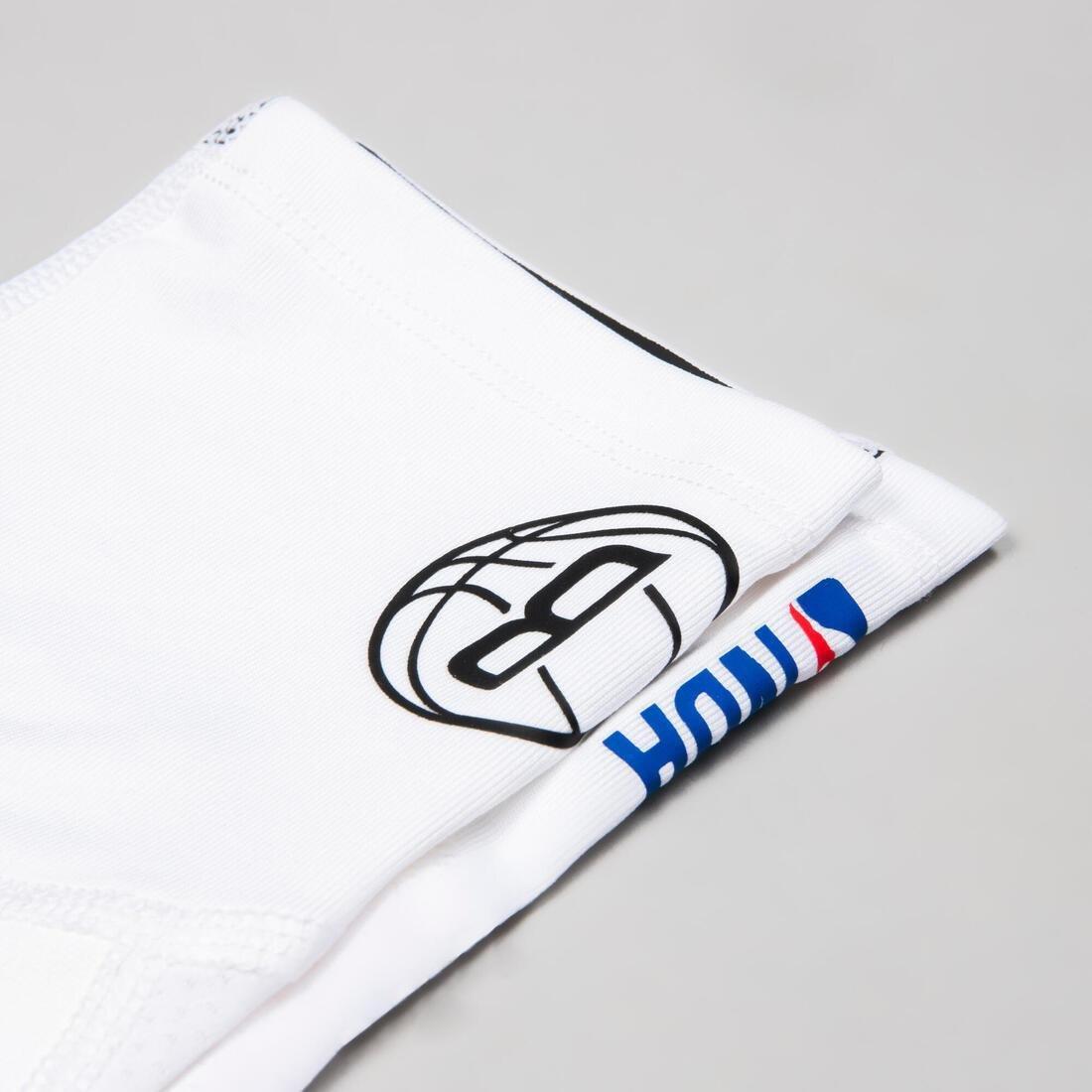 Kids Unisex Capri Basketball Leggings - Black/Nba Los Angeles Lakers, White, No Color, large image number 11