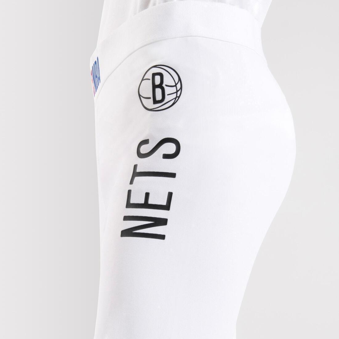 Kids Unisex Capri Basketball Leggings - Black/Nba Los Angeles Lakers, White, No Color, large image number 13