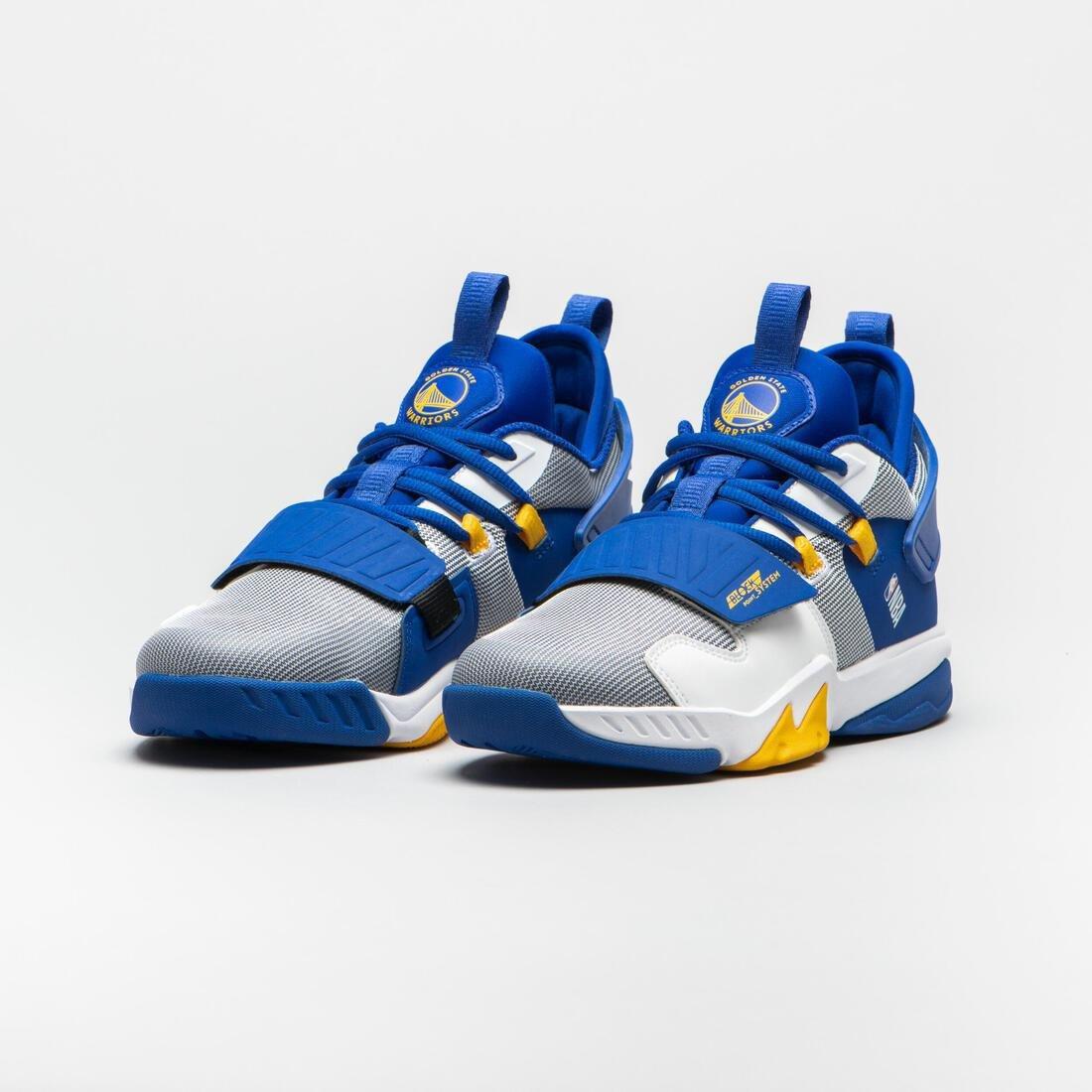 Kids' Basketball Shoes SS500M - Black NBA, White, No Color, large image number 2