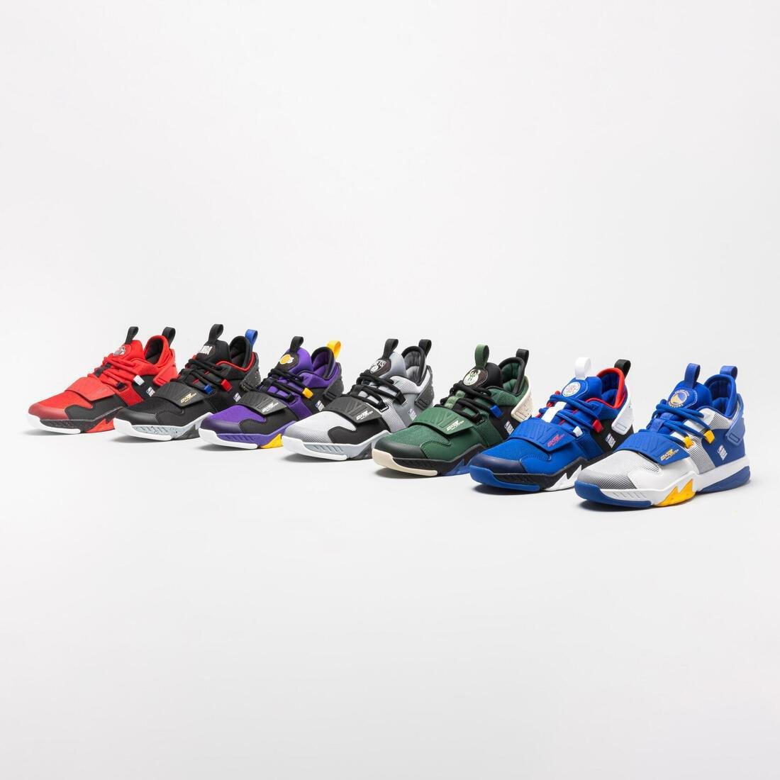 Kids' Basketball Shoes SS500M - Black NBA, White, , large image number 8