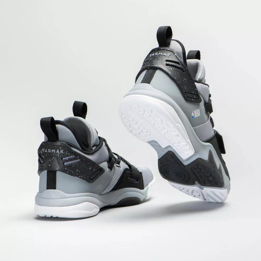 Kids' Basketball Shoes SS500M - Black NBA, White, No Color, large image number 14