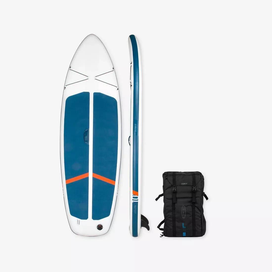 Ultra-Compact And Stable 10-Foot (Max. 130&nbsp;Kg) SUP, Blue, No Color, medium