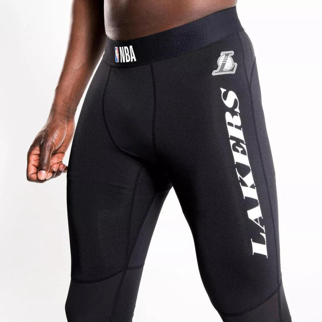 Men's Base Layer Capri Basketball Leggings, Black, No Color, medium