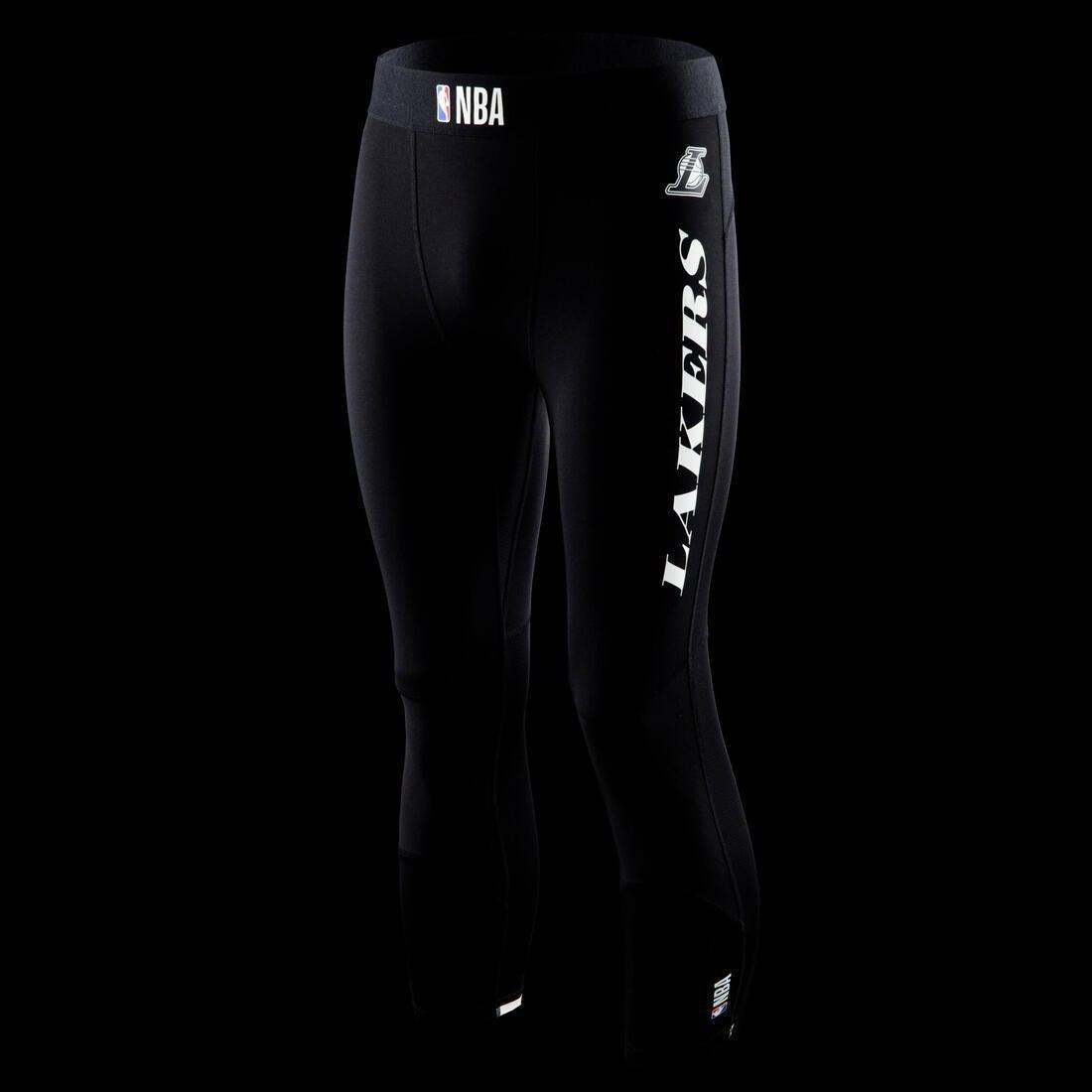 Men's Base Layer Capri Basketball Leggings, Black, No Color, large image number 11