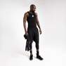 TARMAK - 3X- Men's Slim Fit Basketball Base Layer Jersey Ut500, Black