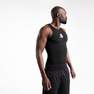 TARMAK - 3X- Men's Slim Fit Basketball Base Layer Jersey Ut500, Black