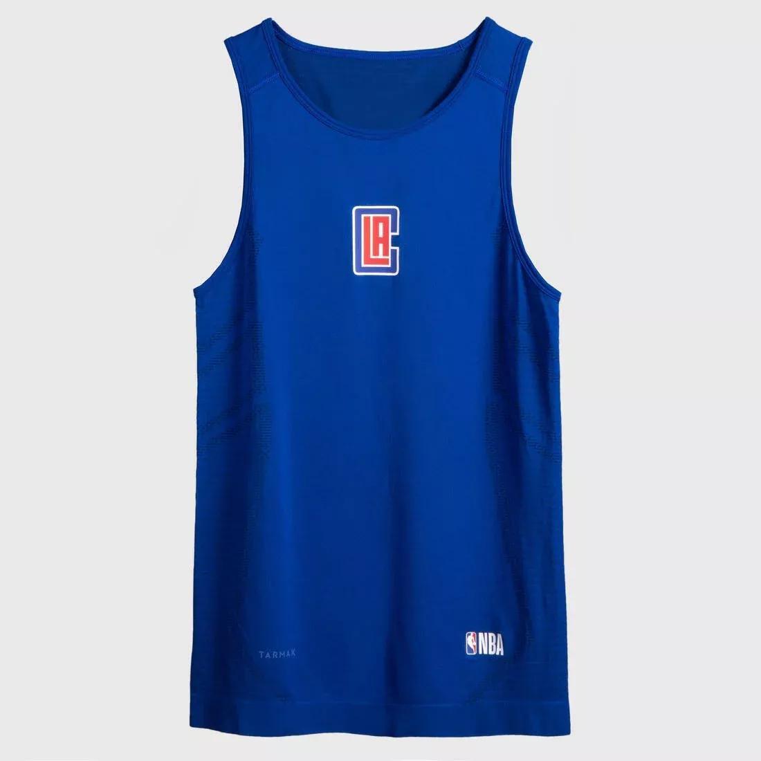 Mens Slim FitBasketball Base Layer Jersey Ut500, Sunflower, No Color, large image number 6