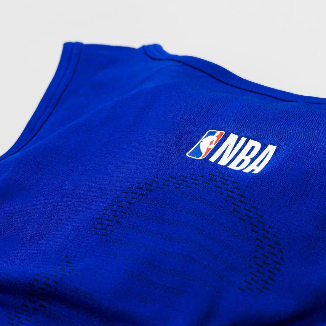 Mens Slim FitBasketball Base Layer Jersey Ut500, Sunflower, No Color, large image number 7