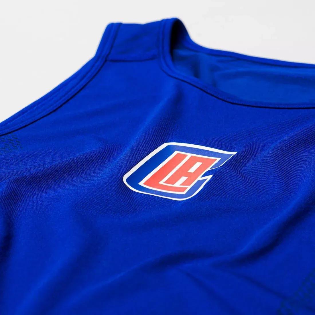 Mens Slim FitBasketball Base Layer Jersey Ut500, Sunflower, No Color, large image number 8
