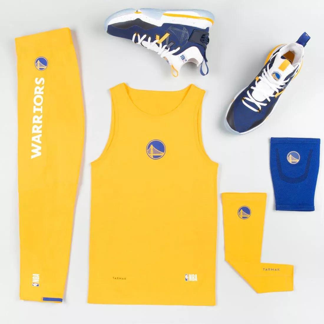 Mens Slim FitBasketball Base Layer Jersey Ut500, Sunflower, No Color, large image number 12