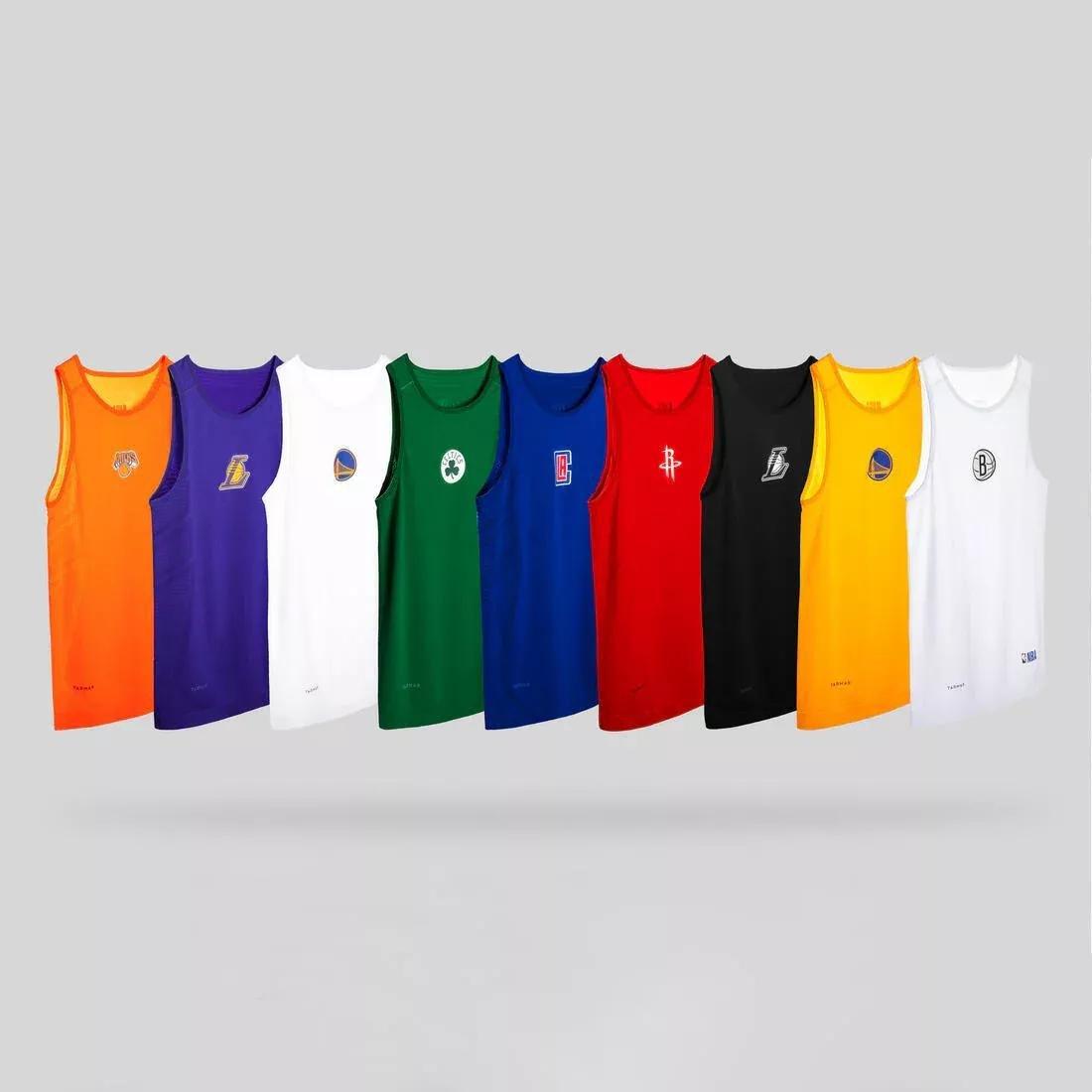 Mens Slim FitBasketball Base Layer Jersey Ut500, Sunflower, No Color, large image number 13